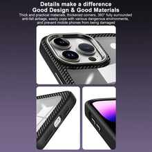 Load image into Gallery viewer, Carbon Fiber Transparent Back Panel Phone Case, For iPhone 11 Pro Max, For iPhone 11