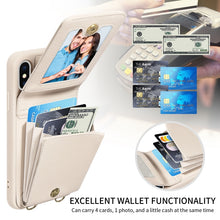 Load image into Gallery viewer, Crossbody Lanyard Zipper Wallet Leather Phone Case, For iPhone XS Max, For iPhone 7 Plus / 8 Plus