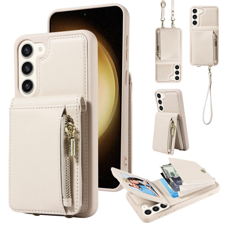 Crossbody Lanyard Zipper Wallet Leather Phone Case