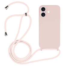 Load image into Gallery viewer, Crossbody Lanyard Liquid Silicone Case, For iPhone 16 Pro Max, For iPhone 16 Pro, For iPhone 16 Plus