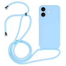 Load image into Gallery viewer, Crossbody Lanyard Liquid Silicone Case, For iPhone 16 Pro Max, For iPhone 16 Pro, For iPhone 16 Plus