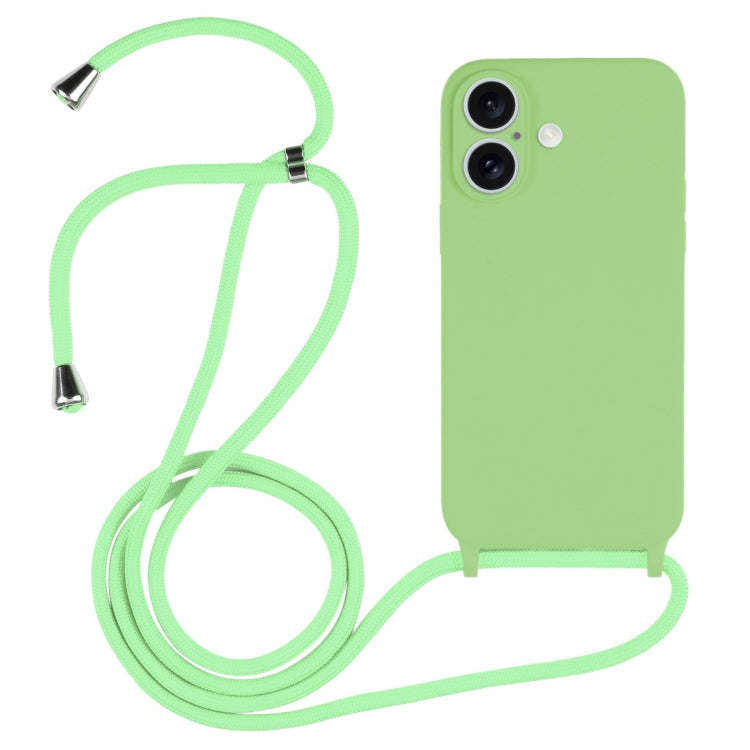 Crossbody Lanyard Liquid Silicone Case, For iPhone 16 Pro Max, For iPhone 16 Pro, For iPhone 16 Plus