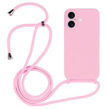 Load image into Gallery viewer, Crossbody Lanyard Liquid Silicone Case, For iPhone 16 Pro Max, For iPhone 16 Pro, For iPhone 16 Plus