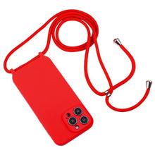 Load image into Gallery viewer, Crossbody Lanyard Liquid Silicone Case, For iPhone 17 Pro Max, For iPhone 17 Pro, For iPhone 17, For iPhone Air