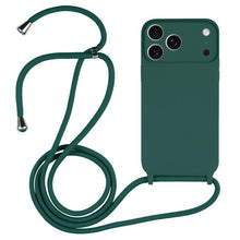 Load image into Gallery viewer, Crossbody Lanyard Liquid Silicone Case, For iPhone 17 Pro Max, For iPhone 17 Pro, For iPhone 17, For iPhone Air