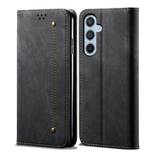 Load image into Gallery viewer, Denim Texture Casual Style Horizontal Flip Leather Case