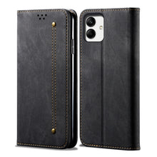 Load image into Gallery viewer, Denim Texture Casual Style Horizontal Flip Leather Case