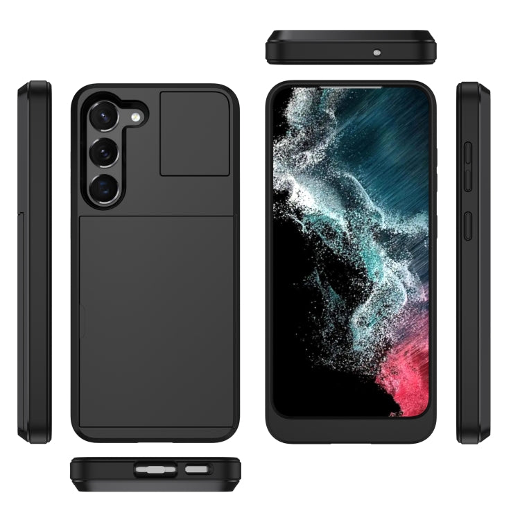 Multifunction Armor Slide Card Slot Phone Case