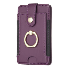 Load image into Gallery viewer, BFK03 Metal Ring Card Bag Mobile Phone Back Sticker
