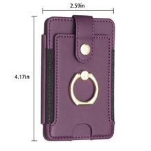 Load image into Gallery viewer, BFK03 Metal Ring Card Bag Mobile Phone Back Sticker
