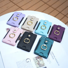 Load image into Gallery viewer, BFK03 Metal Ring Card Bag Mobile Phone Back Sticker