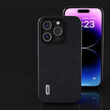 Load image into Gallery viewer, ABEEL Genuine Leather Luxury Black Edge Phone Case, For iPhone 15 Pro Max, For iPhone 15 Pro, For iPhone 15 Plus, For iPhone 15, For iPhone 14 Plus, For iPhone 14, For iPhone 14 Pro, For iPhone 14 Pro Max