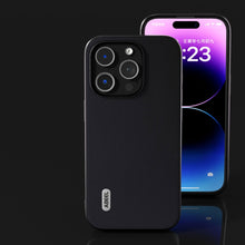 Load image into Gallery viewer, ABEEL Genuine Leather Silky Soft Black Edge Phone Case, For iPhone 15 Pro Max, For iPhone 15 Pro, For iPhone 15 Plus, For iPhone 15, For iPhone 14 Plus, For iPhone 14, For iPhone 14 Pro, For iPhone 14 Pro Max