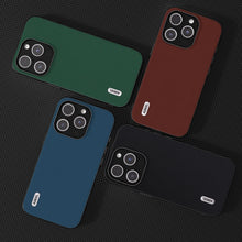 Load image into Gallery viewer, ABEEL Genuine Leather Silky Soft Black Edge Phone Case, For iPhone 15 Pro Max, For iPhone 15 Pro, For iPhone 15 Plus, For iPhone 15, For iPhone 14 Plus, For iPhone 14, For iPhone 14 Pro, For iPhone 14 Pro Max