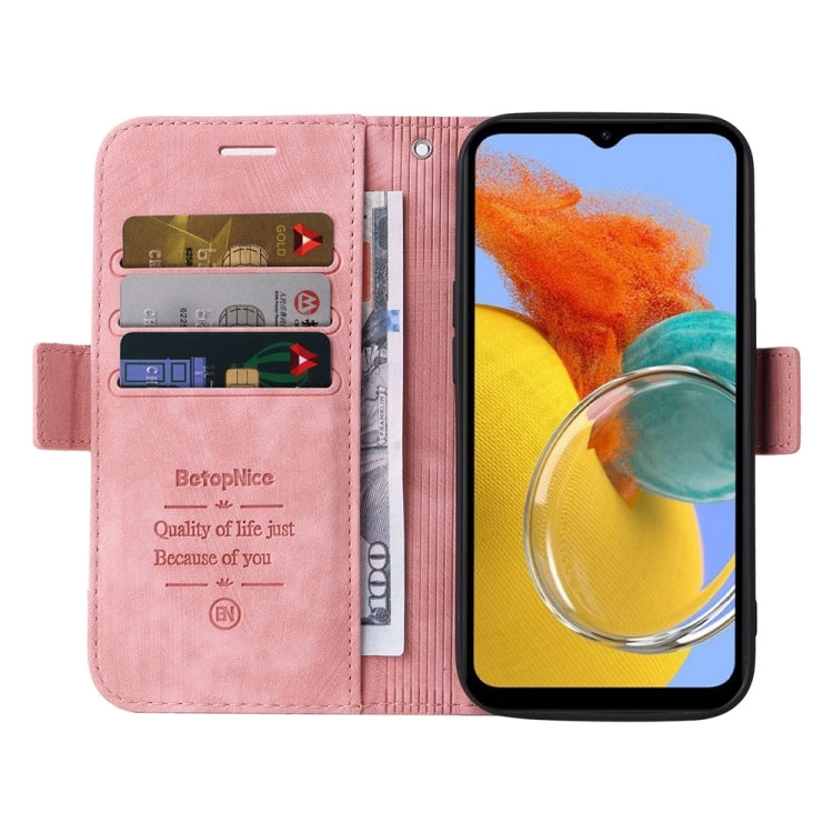 BETOPNICE Dual-side Buckle Leather Phone Case, For Samsung Galaxy M14 5G / F14 5G / 4G, For Samsung Galaxy A55, For Samsung Galaxy A35 5G, For Samsung Galaxy S24 Ultra, For Samsung Galaxy S24+, For Samsung Galaxy S24, For Samsung Galaxy A15            ...