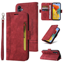 Load image into Gallery viewer, BETOPNICE Dual-side Buckle Leather Phone Case, For Samsung Galaxy M14 5G / F14 5G / 4G, For Samsung Galaxy A55, For Samsung Galaxy A35 5G, For Samsung Galaxy S24 Ultra, For Samsung Galaxy S24+, For Samsung Galaxy S24, For Samsung Galaxy A15            ...