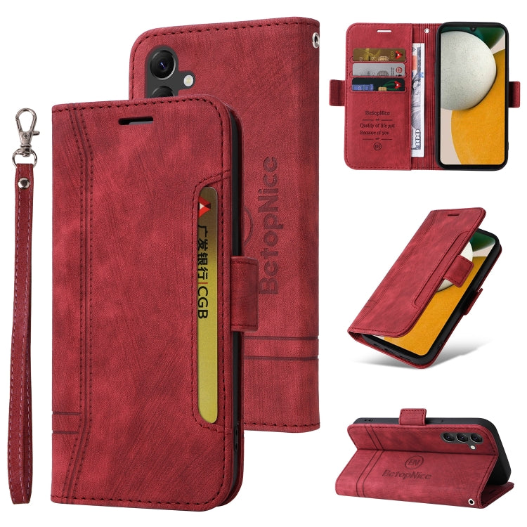 BETOPNICE Dual-side Buckle Leather Phone Case, For Samsung Galaxy M14 5G / F14 5G / 4G, For Samsung Galaxy A55, For Samsung Galaxy A35 5G, For Samsung Galaxy S24 Ultra, For Samsung Galaxy S24+, For Samsung Galaxy S24, For Samsung Galaxy A15            ...