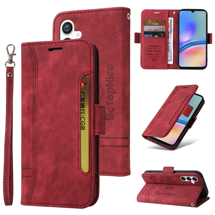 BETOPNICE Dual-side Buckle Leather Phone Case, For Samsung Galaxy M14 5G / F14 5G / 4G, For Samsung Galaxy A55, For Samsung Galaxy A35 5G, For Samsung Galaxy S24 Ultra, For Samsung Galaxy S24+, For Samsung Galaxy S24, For Samsung Galaxy A15            ...