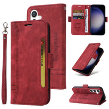 Load image into Gallery viewer, BETOPNICE Dual-side Buckle Leather Phone Case, For Samsung Galaxy M14 5G / F14 5G / 4G, For Samsung Galaxy A55, For Samsung Galaxy A35 5G, For Samsung Galaxy S24 Ultra, For Samsung Galaxy S24+, For Samsung Galaxy S24, For Samsung Galaxy A15            ...
