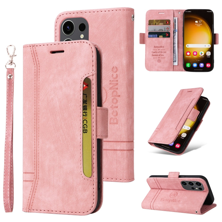 BETOPNICE Dual-side Buckle Leather Phone Case, For Samsung Galaxy M14 5G / F14 5G / 4G, For Samsung Galaxy A55, For Samsung Galaxy A35 5G, For Samsung Galaxy S24 Ultra, For Samsung Galaxy S24+, For Samsung Galaxy S24, For Samsung Galaxy A15            ...