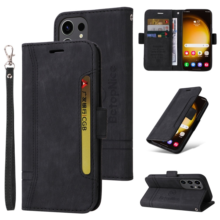 BETOPNICE Dual-side Buckle Leather Phone Case, For Samsung Galaxy M14 5G / F14 5G / 4G, For Samsung Galaxy A55, For Samsung Galaxy A35 5G, For Samsung Galaxy S24 Ultra, For Samsung Galaxy S24+, For Samsung Galaxy S24, For Samsung Galaxy A15            ...