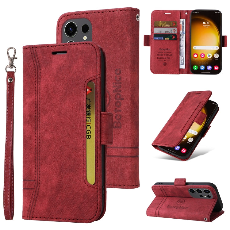 BETOPNICE Dual-side Buckle Leather Phone Case, For Samsung Galaxy M14 5G / F14 5G / 4G, For Samsung Galaxy A55, For Samsung Galaxy A35 5G, For Samsung Galaxy S24 Ultra, For Samsung Galaxy S24+, For Samsung Galaxy S24, For Samsung Galaxy A15            ...