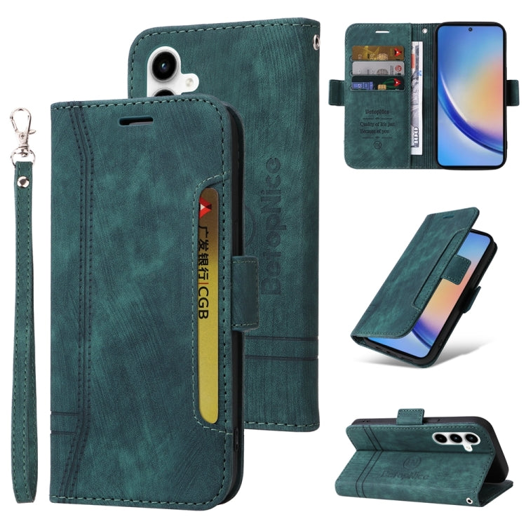BETOPNICE Dual-side Buckle Leather Phone Case, For Samsung Galaxy M14 5G / F14 5G / 4G, For Samsung Galaxy A55, For Samsung Galaxy A35 5G, For Samsung Galaxy S24 Ultra, For Samsung Galaxy S24+, For Samsung Galaxy S24, For Samsung Galaxy A15            ...