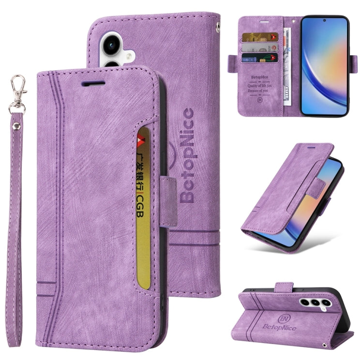 BETOPNICE Dual-side Buckle Leather Phone Case, For Samsung Galaxy M14 5G / F14 5G / 4G, For Samsung Galaxy A55, For Samsung Galaxy A35 5G, For Samsung Galaxy S24 Ultra, For Samsung Galaxy S24+, For Samsung Galaxy S24, For Samsung Galaxy A15            ...