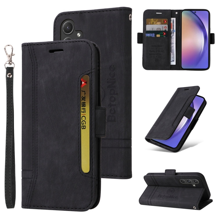 BETOPNICE Dual-side Buckle Leather Phone Case, For Samsung Galaxy M14 5G / F14 5G / 4G, For Samsung Galaxy A55, For Samsung Galaxy A35 5G, For Samsung Galaxy S24 Ultra, For Samsung Galaxy S24+, For Samsung Galaxy S24, For Samsung Galaxy A15            ...