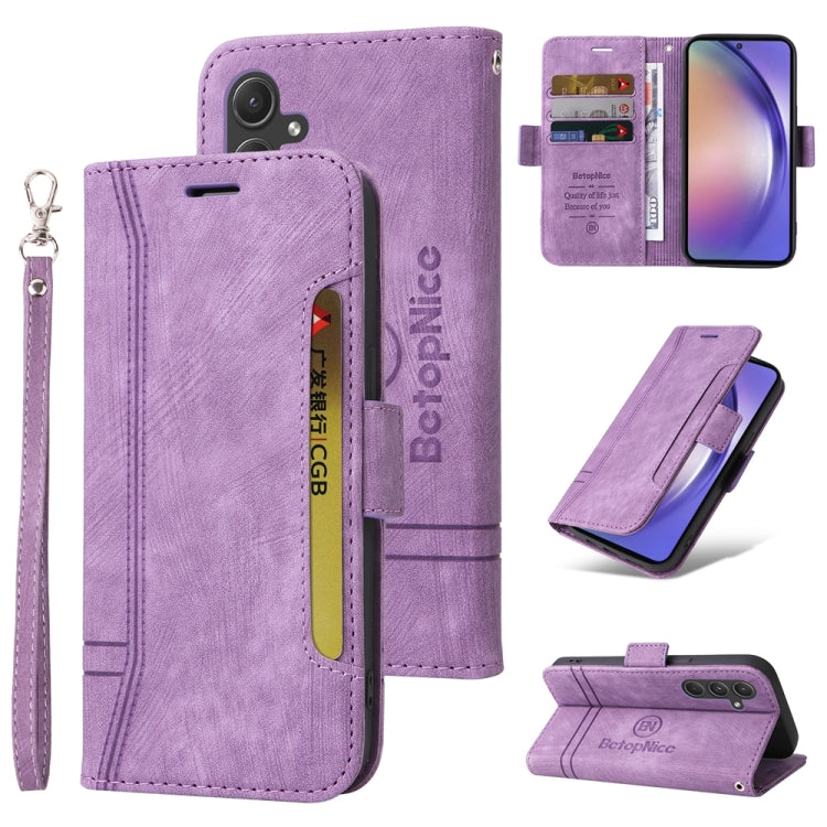 BETOPNICE Dual-side Buckle Leather Phone Case, For Samsung Galaxy M14 5G / F14 5G / 4G, For Samsung Galaxy A55, For Samsung Galaxy A35 5G, For Samsung Galaxy S24 Ultra, For Samsung Galaxy S24+, For Samsung Galaxy S24, For Samsung Galaxy A15            ...