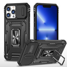 Load image into Gallery viewer, Armor PC + TPU Camera Shield Phone Case, For iPhone 16 Pro, For iPhone 16 Plus, For iPhone 16, For iPhone 15 Pro Max, For iPhone 15 Pro, For iPhone 15 Plus