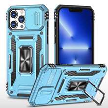Load image into Gallery viewer, Armor PC + TPU Camera Shield Phone Case, For iPhone 16 Pro, For iPhone 16 Plus, For iPhone 16, For iPhone 15 Pro Max, For iPhone 15 Pro, For iPhone 15 Plus