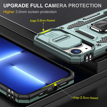 Load image into Gallery viewer, Armor PC + TPU Camera Shield Phone Case, For iPhone 15