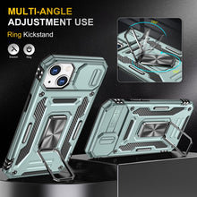 Load image into Gallery viewer, Armor PC + TPU Camera Shield Phone Case, For iPhone 15