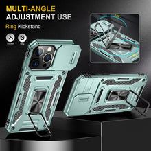 Load image into Gallery viewer, Armor PC + TPU Camera Shield Phone Case, For iPhone 16 Pro, For iPhone 16 Plus, For iPhone 16, For iPhone 15 Pro Max, For iPhone 15 Pro, For iPhone 15 Plus