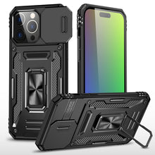 Load image into Gallery viewer, Armor PC + TPU Camera Shield Phone Case, For iPhone 16 Pro, For iPhone 16 Plus, For iPhone 16, For iPhone 15 Pro Max, For iPhone 15 Pro, For iPhone 15 Plus