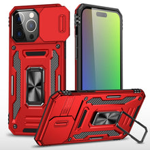 Load image into Gallery viewer, Armor PC + TPU Camera Shield Phone Case, For iPhone 16 Pro, For iPhone 16 Plus, For iPhone 16, For iPhone 15 Pro Max, For iPhone 15 Pro, For iPhone 15 Plus