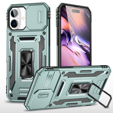 Load image into Gallery viewer, Armor PC + TPU Camera Shield Phone Case, For iPhone 16 Pro, For iPhone 16 Plus, For iPhone 16, For iPhone 15 Pro Max, For iPhone 15 Pro, For iPhone 15 Plus