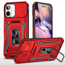 Load image into Gallery viewer, Armor PC + TPU Camera Shield Phone Case, For iPhone 16 Pro, For iPhone 16 Plus, For iPhone 16, For iPhone 15 Pro Max, For iPhone 15 Pro, For iPhone 15 Plus