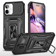 Load image into Gallery viewer, Armor PC + TPU Camera Shield Phone Case, For iPhone 16 Pro, For iPhone 16 Plus, For iPhone 16, For iPhone 15 Pro Max, For iPhone 15 Pro, For iPhone 15 Plus