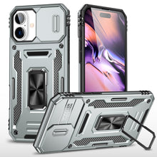 Load image into Gallery viewer, Armor PC + TPU Camera Shield Phone Case, For iPhone 16 Pro, For iPhone 16 Plus, For iPhone 16, For iPhone 15 Pro Max, For iPhone 15 Pro, For iPhone 15 Plus