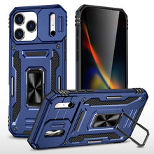 Load image into Gallery viewer, Armor PC + TPU Camera Shield Phone Case, For iPhone 18 Pro / 17 Pro, For iPhone 18 Pro Max / 17 Pro Max, For iPhone 17e / 16e, For iPhone 17, For iPhone Air, For iPhone 16 Pro Max