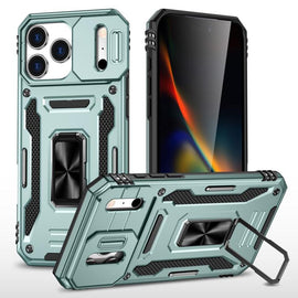 Armor PC + TPU Camera Shield Phone Case, For iPhone 18 Pro / 17 Pro, For iPhone 18 Pro Max / 17 Pro Max, For iPhone 17e / 16e, For iPhone 17, For iPhone Air, For iPhone 16 Pro Max