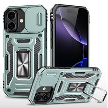 Load image into Gallery viewer, Armor PC + TPU Camera Shield Phone Case, For iPhone 17e / 16e, For iPhone 17 Pro Max, For iPhone 17 Pro, For iPhone 17, For iPhone Air, For iPhone 16 Pro Max