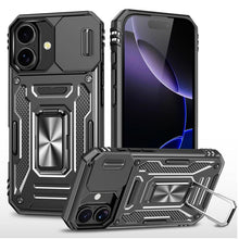 Load image into Gallery viewer, Armor PC + TPU Camera Shield Phone Case, For iPhone 17e / 16e, For iPhone 17 Pro Max, For iPhone 17 Pro, For iPhone 17, For iPhone Air, For iPhone 16 Pro Max