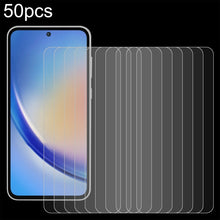 Load image into Gallery viewer, 50pcs 0.26mm 9H 2.5D Tempered Glass Film, For Samsung Galaxy M06 5G, For Samsung Galaxy F06 5G, For Samsung Galaxy A06 5G, For Samsung Galaxy A35 / M35 / A36, For Samsung Galaxy A05s / M14 4G, For Samsung Galaxy F14 4G, For Samsung Galaxy S24 FE 5G    ...