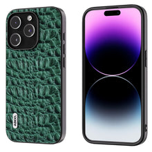 Load image into Gallery viewer, ABEEL Genuine Leather Canopy Black Edge Phone Case, For iPhone 15 Pro Max, For iPhone 15 Pro, For iPhone 15 Plus, For iPhone 15