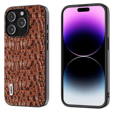 Load image into Gallery viewer, ABEEL Genuine Leather Canopy Black Edge Phone Case, For iPhone 15 Pro Max, For iPhone 15 Pro, For iPhone 15 Plus, For iPhone 15