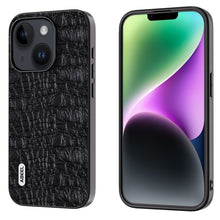 Load image into Gallery viewer, ABEEL Genuine Leather Canopy Black Edge Phone Case, For iPhone 15 Pro Max, For iPhone 15 Pro, For iPhone 15 Plus, For iPhone 15