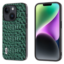 Load image into Gallery viewer, ABEEL Genuine Leather Canopy Black Edge Phone Case, For iPhone 15 Pro Max, For iPhone 15 Pro, For iPhone 15 Plus, For iPhone 15